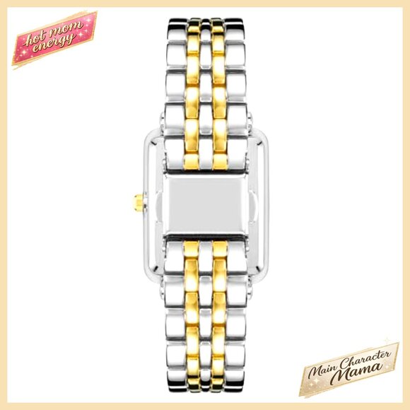 Petite Glitter Accented Bracelet Watch with Mineral Crystal display picture 1